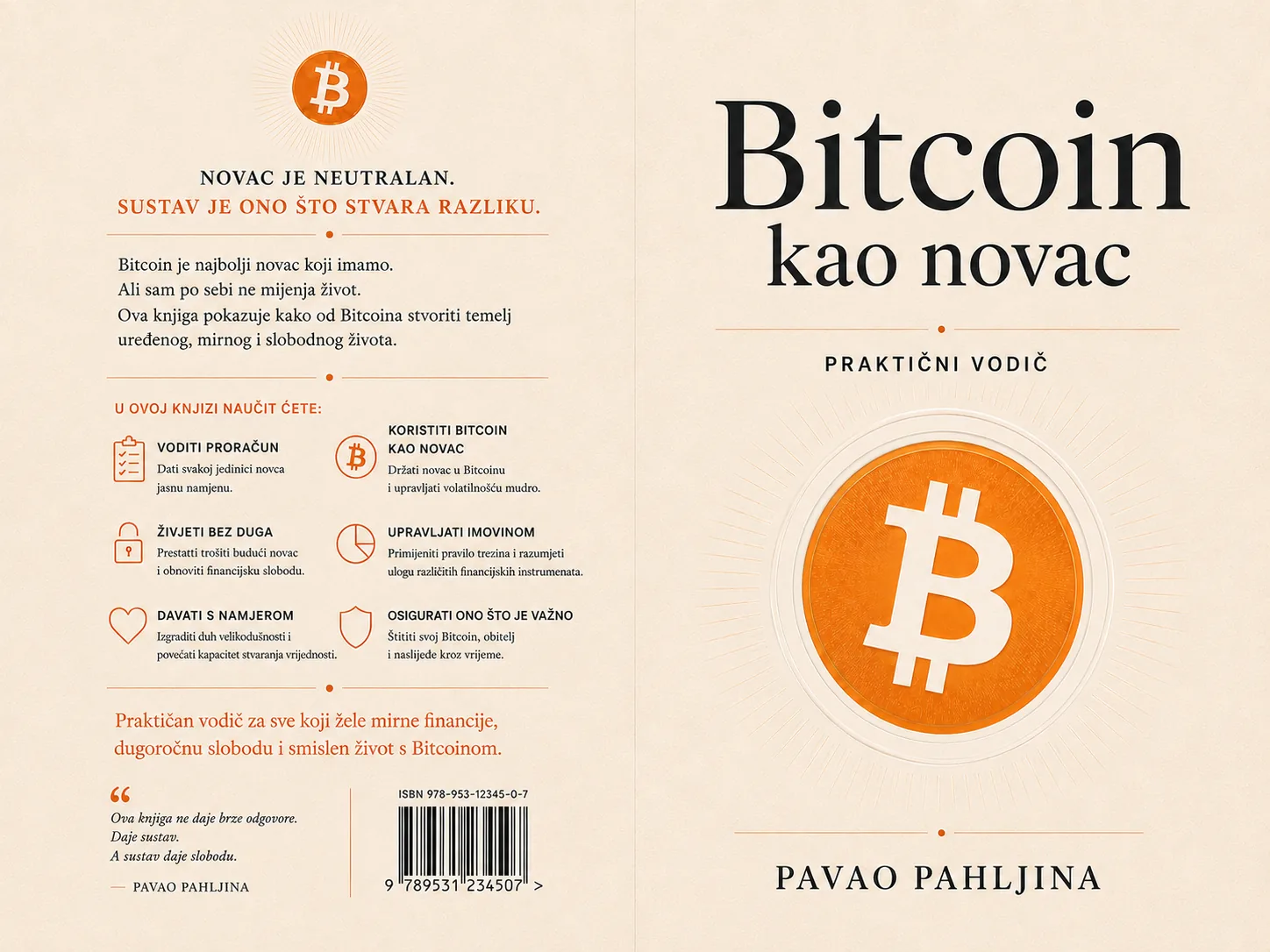 Naslovnica knjige Bitcoin kao novac